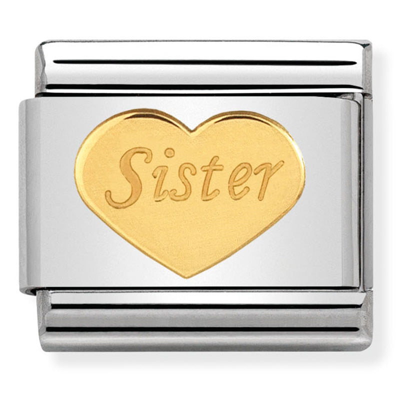 Nomination | Sister Heart in 18K Gold