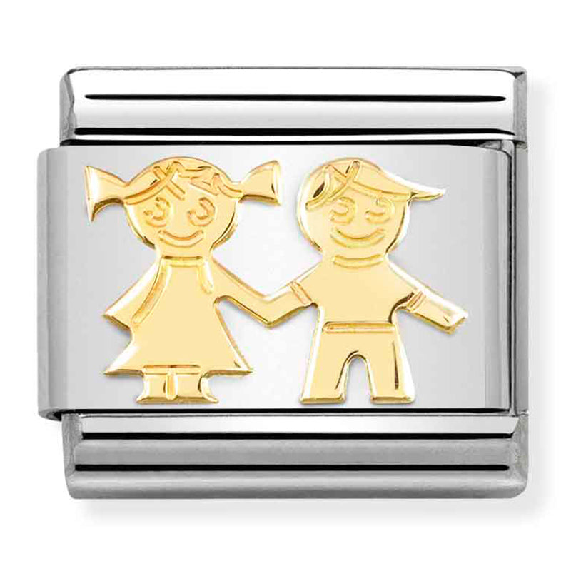 Nomination | Sister and Brother in 18K Gold