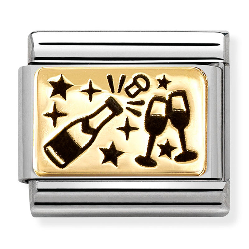 Nomination | Champagne Glasses in 18K Gold