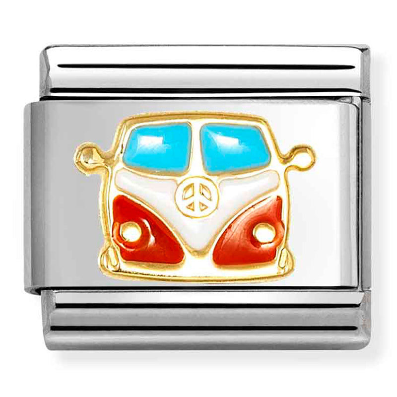 Nomination | Gold, Red and White Van in 18K Gold