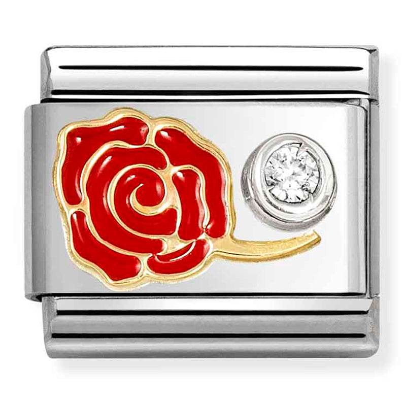 Nomination | Red Rose in 18k Gold