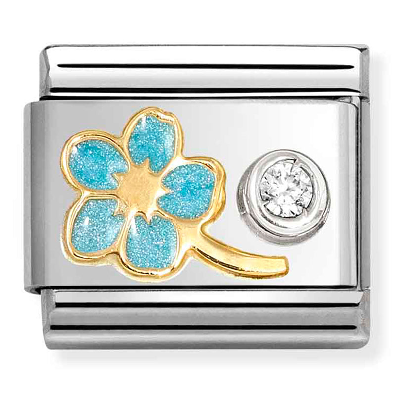 Nomination | Forget me Not Flower in 18k Gold