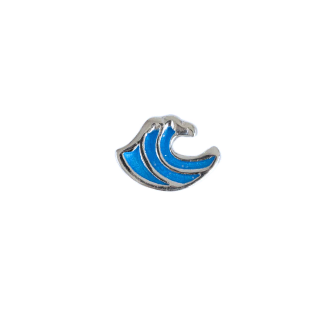 Stow Enamel Ocean Wave Charm