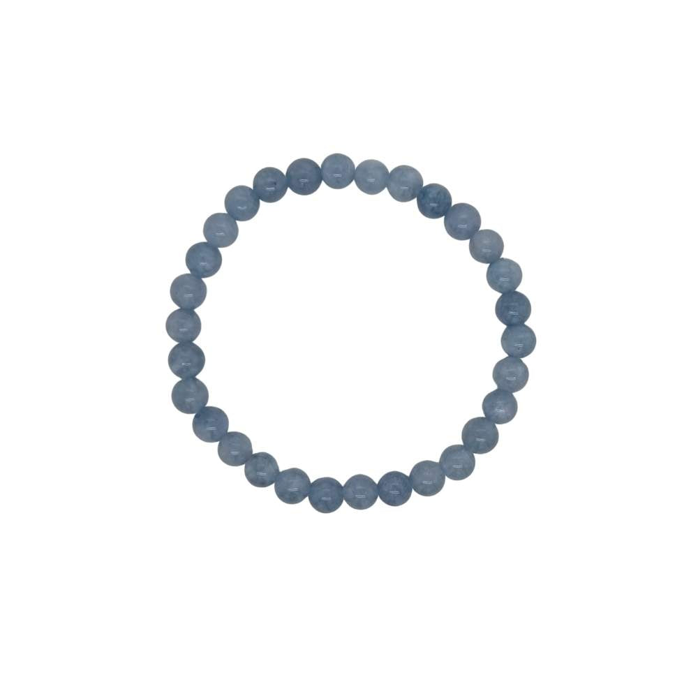 Luna 'Mab' 6mm Stretch Bracelet | Blue Jade | 18cm