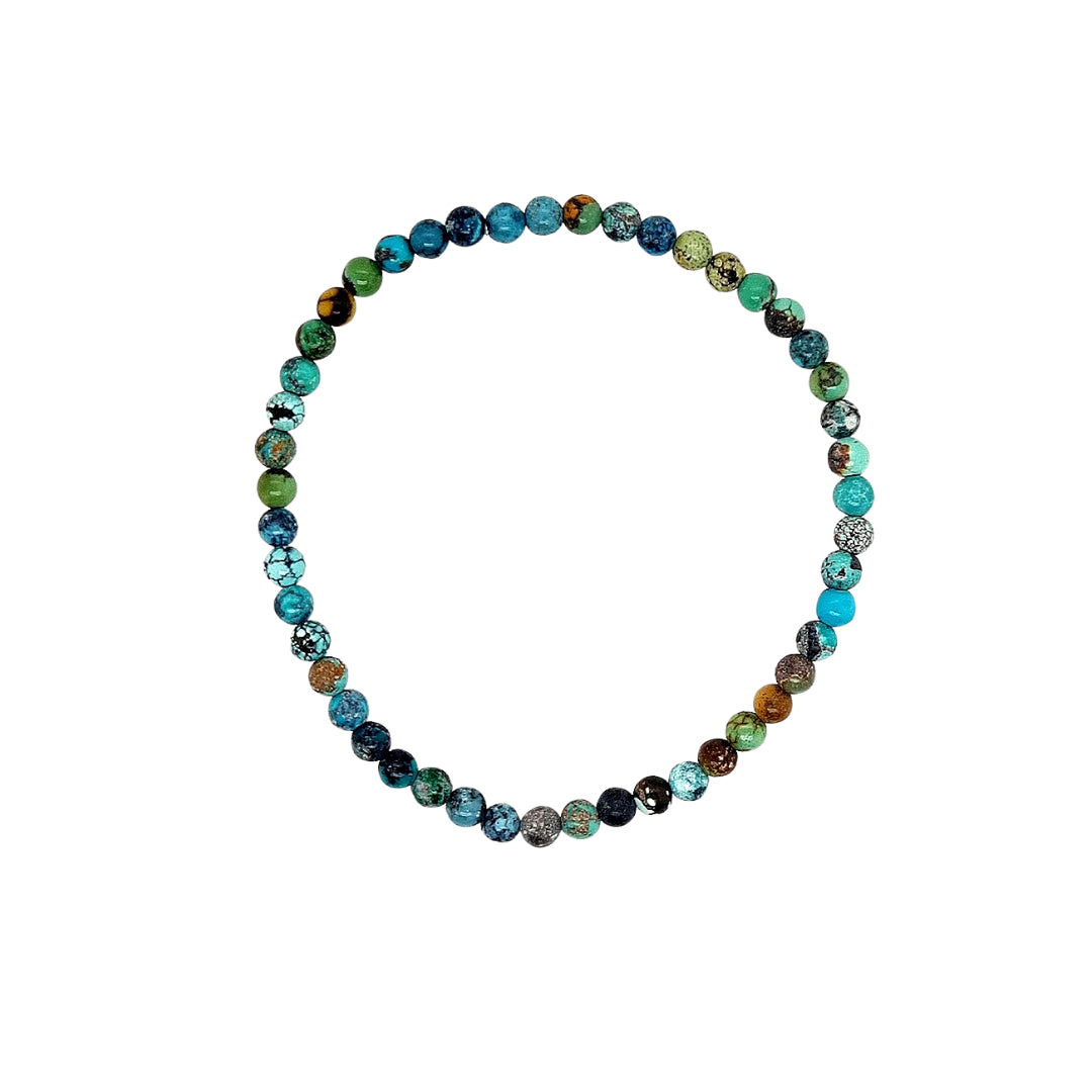 Luna 'Mab' 4mm Stretch Bracelet | Turquoise | 17cm