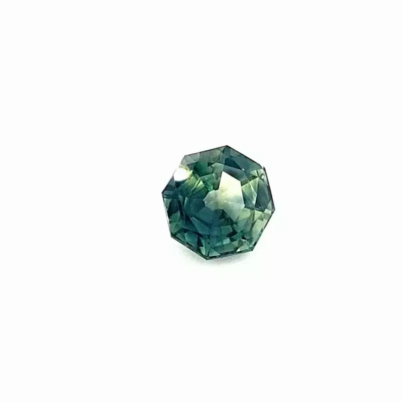 0.97ct Octagonal Natural Blue Green Australian Sapphire