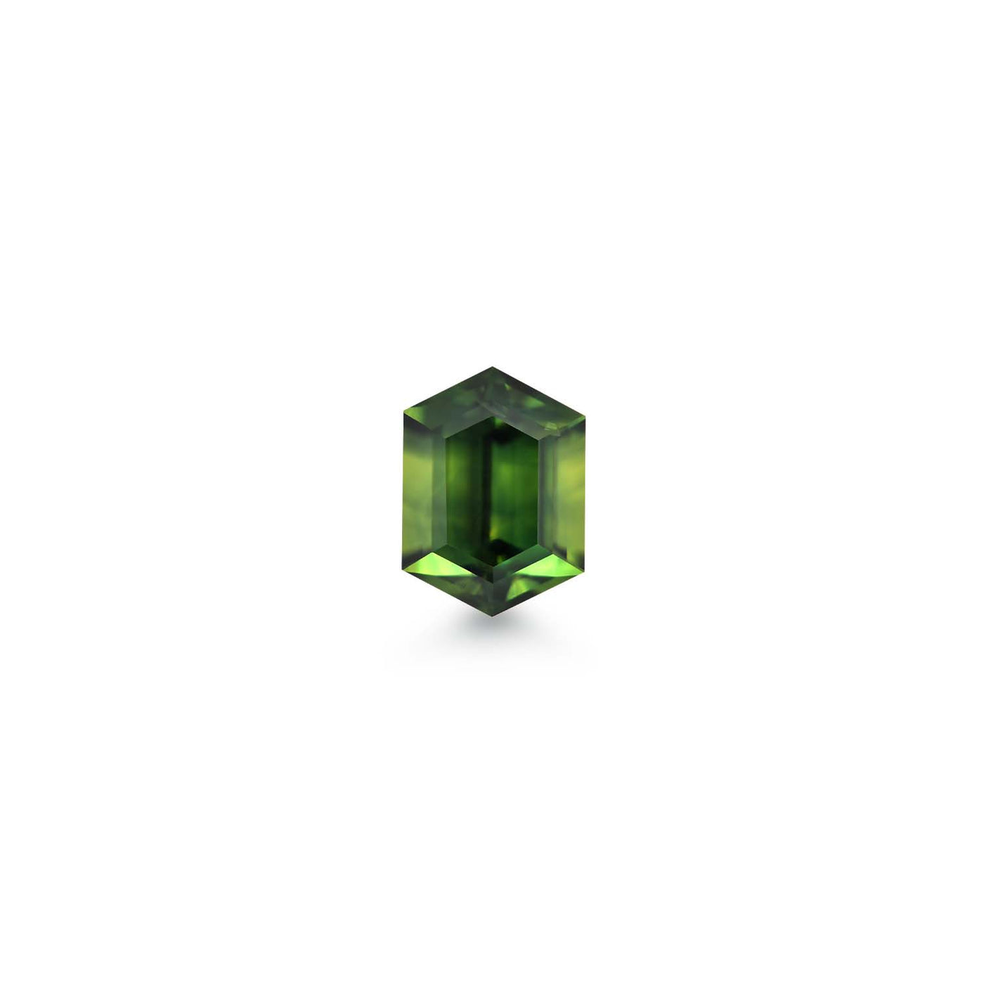1.73ct Fancy Green Elongated Hexagon Australian Sapphire (Loose)