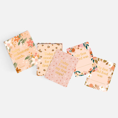 Baby Milestone Cards - Floral