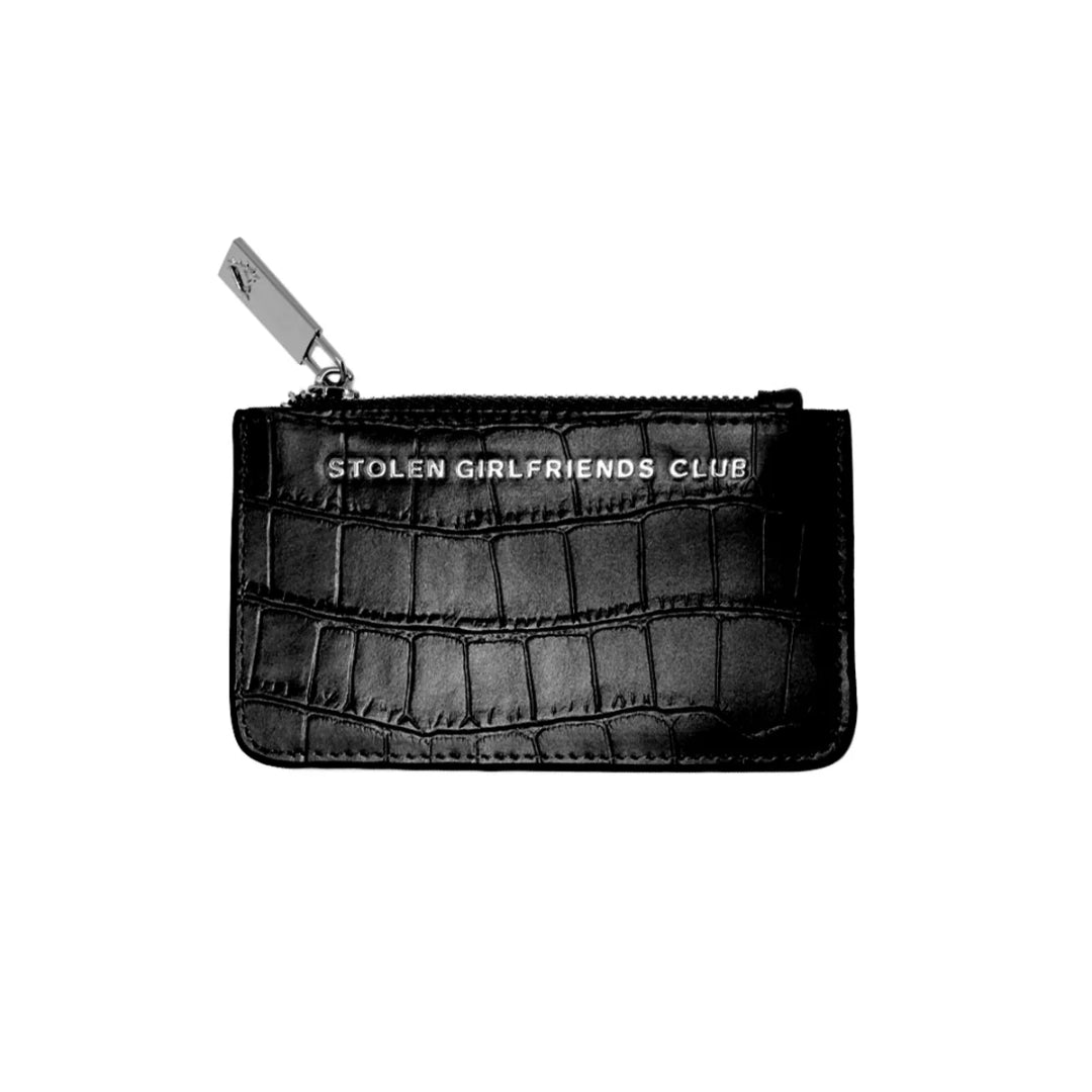 Stolen Girlfriends Club Card Holder | Black Leather