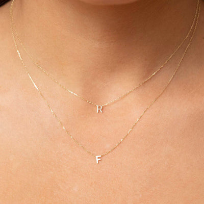 9k Yellow Gold Initial 'N' Necklace