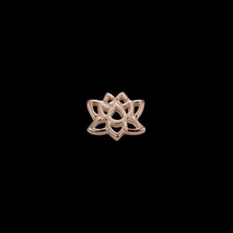 Stow Lotus Charm | Rose Gold