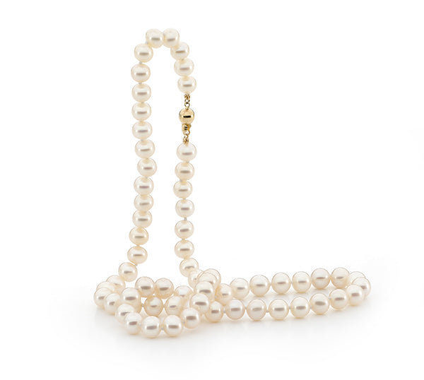 Allura 50cm Gold Freshwater Pearl Necklace