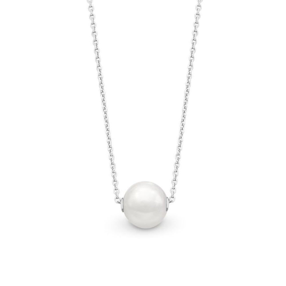 Allura Sterling Silver Fresh Water Pearl 45cm Necklace