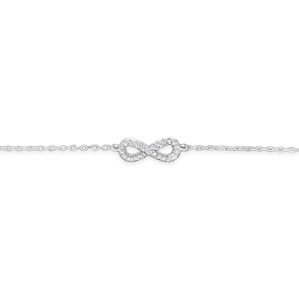 Grace 'Balance' Sterling Silver Infinity Bracelet