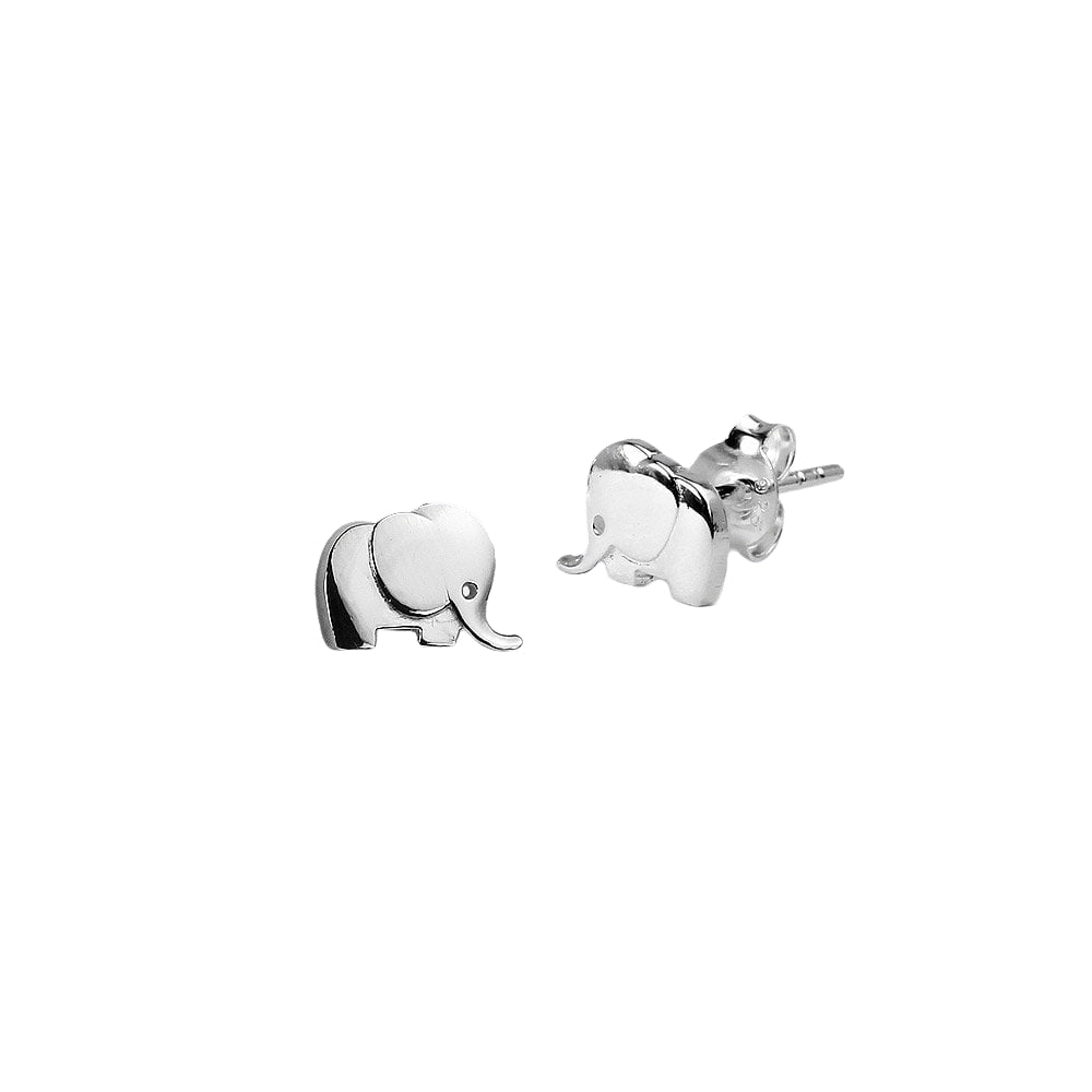 Charlie & Rose "Elephant" Stud Earrings | Silver