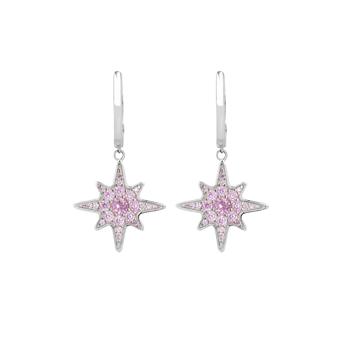 Boh Runga Starburst Rosey Huggie Earrings