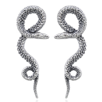 Celesti 'Serpent' Snake Drop Earrings