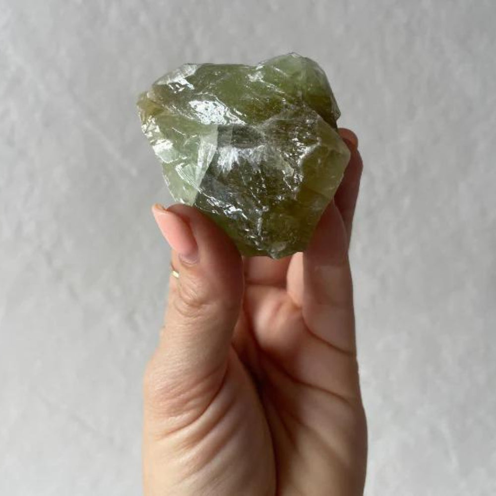 Opal & Sage - Green Calcite (Vitality) Raw Boxed Crystal