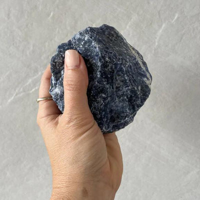 Opal & Sage - Sodalite (Intuition) Extra Large Raw Boxed Crystal