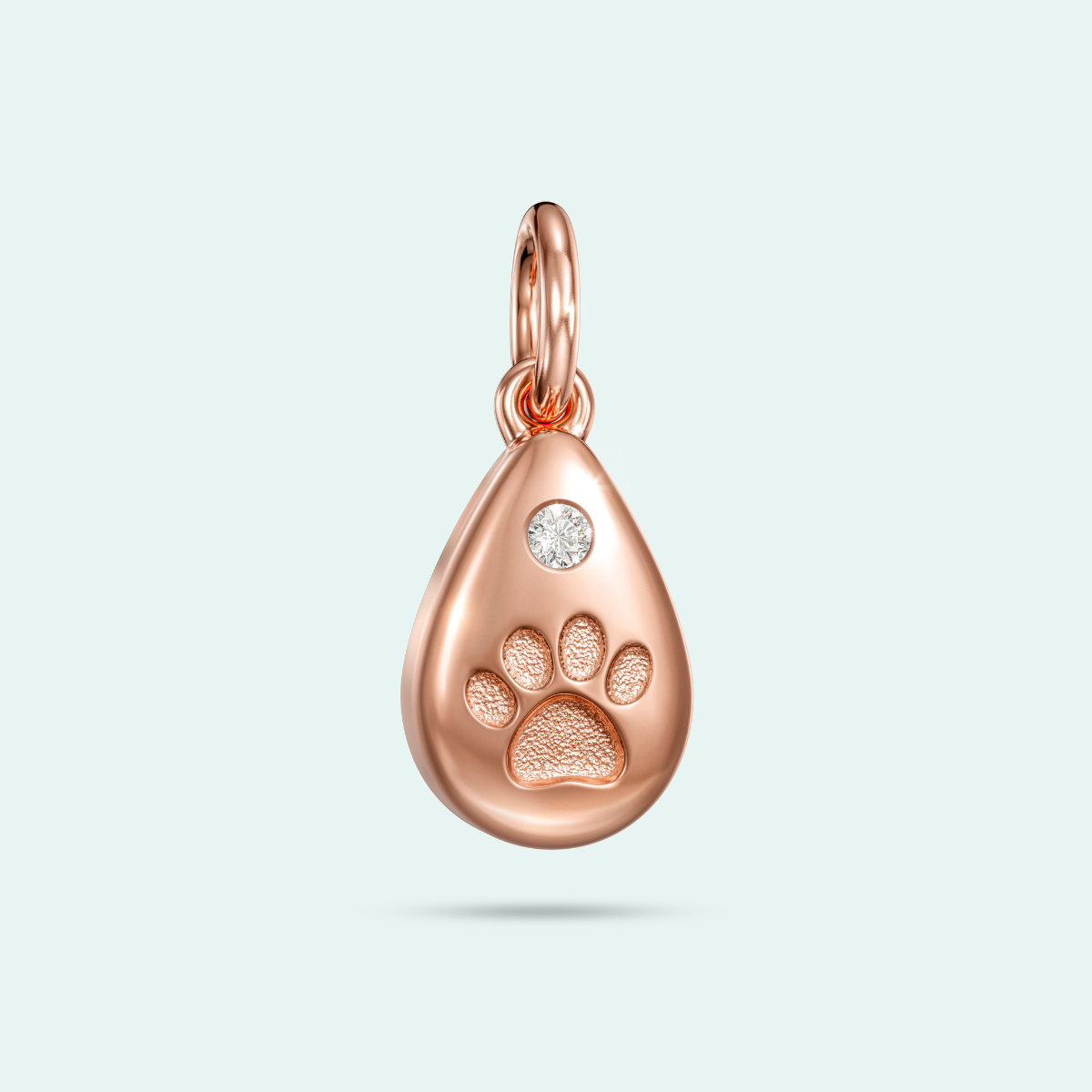 The Pawprint Drop Charm